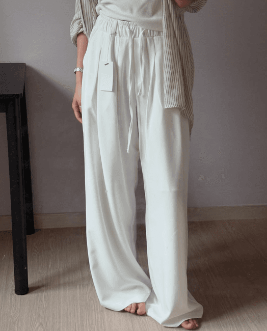 [하객룩/출근룩/여행룩] 밴딩 핀턱 슬랙스 (3colors)