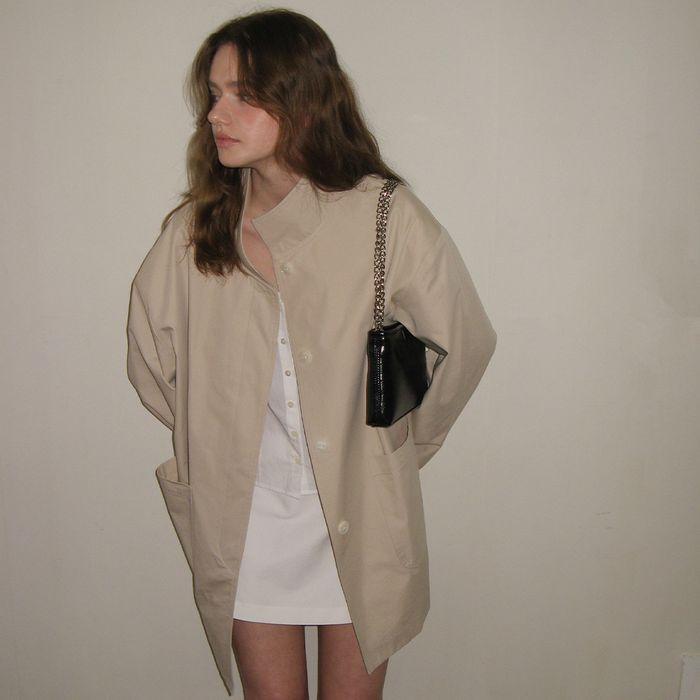 Breeze Half Trench Coat - Beige