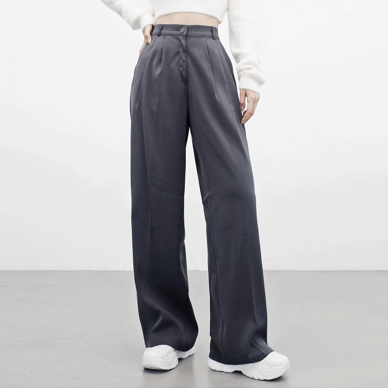 포렘 핀턱 슬랙스