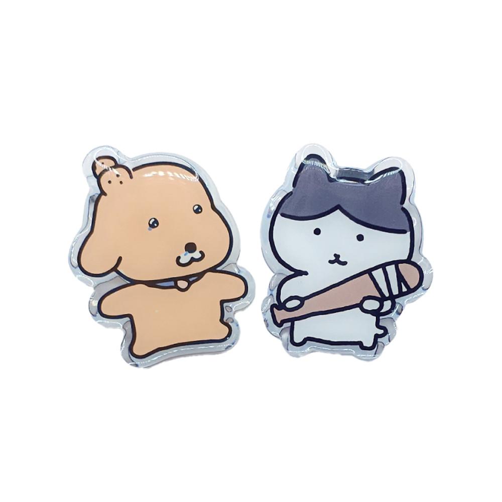 수북즈 양면 아크릴 클립 2종