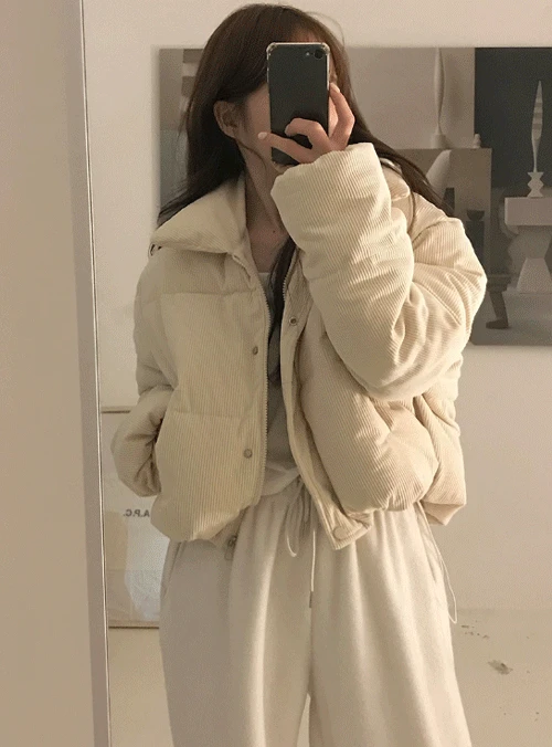 유즈얼 코듀로이 패딩 (5color)