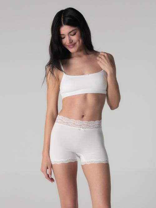 MELLOW SCOOP BRA (WHITE)