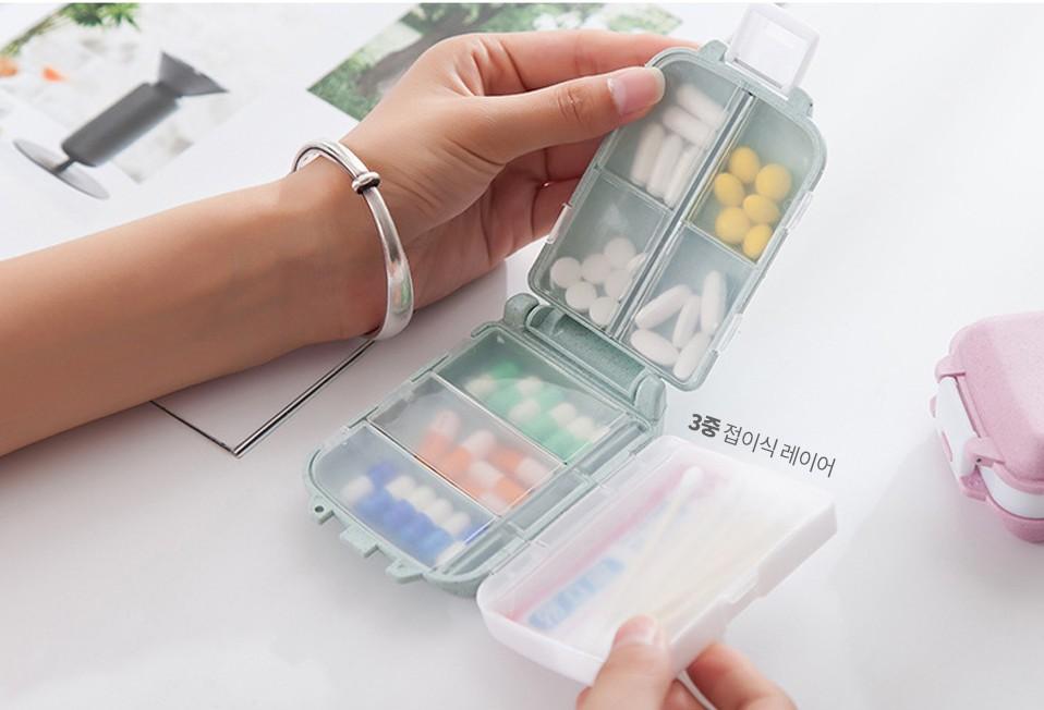 휴대용 약통 알약통 여행용 구급함 약보관함 비타민 케이스