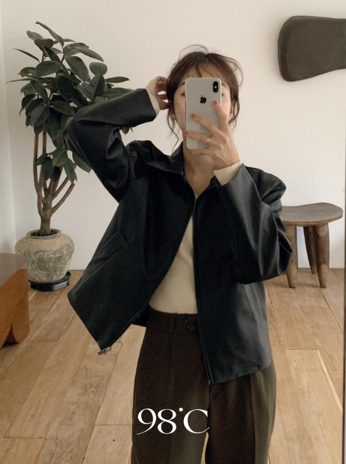 [98project/1만장돌파] 뮤즈 심플 라이더 자켓 - 2 color