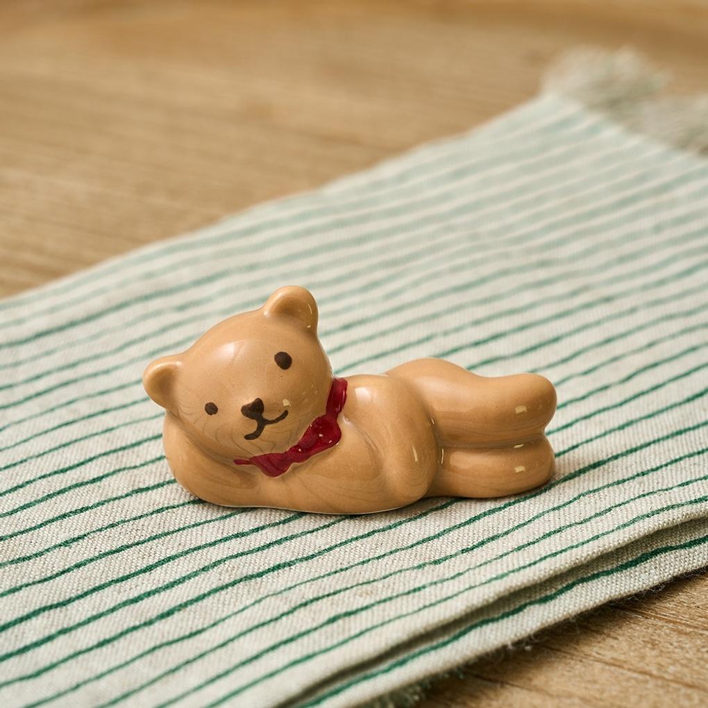 [띠배너 클릭][15%+1천원 쿠폰]홀리베어 눕눕 수저받침 브라운베어_CA9125047