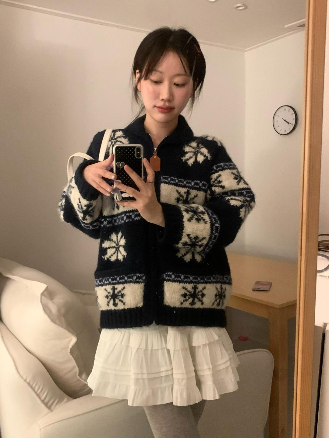 시즌플레이트 [프릴/겨울/미니]티어드 스웨이드스커트