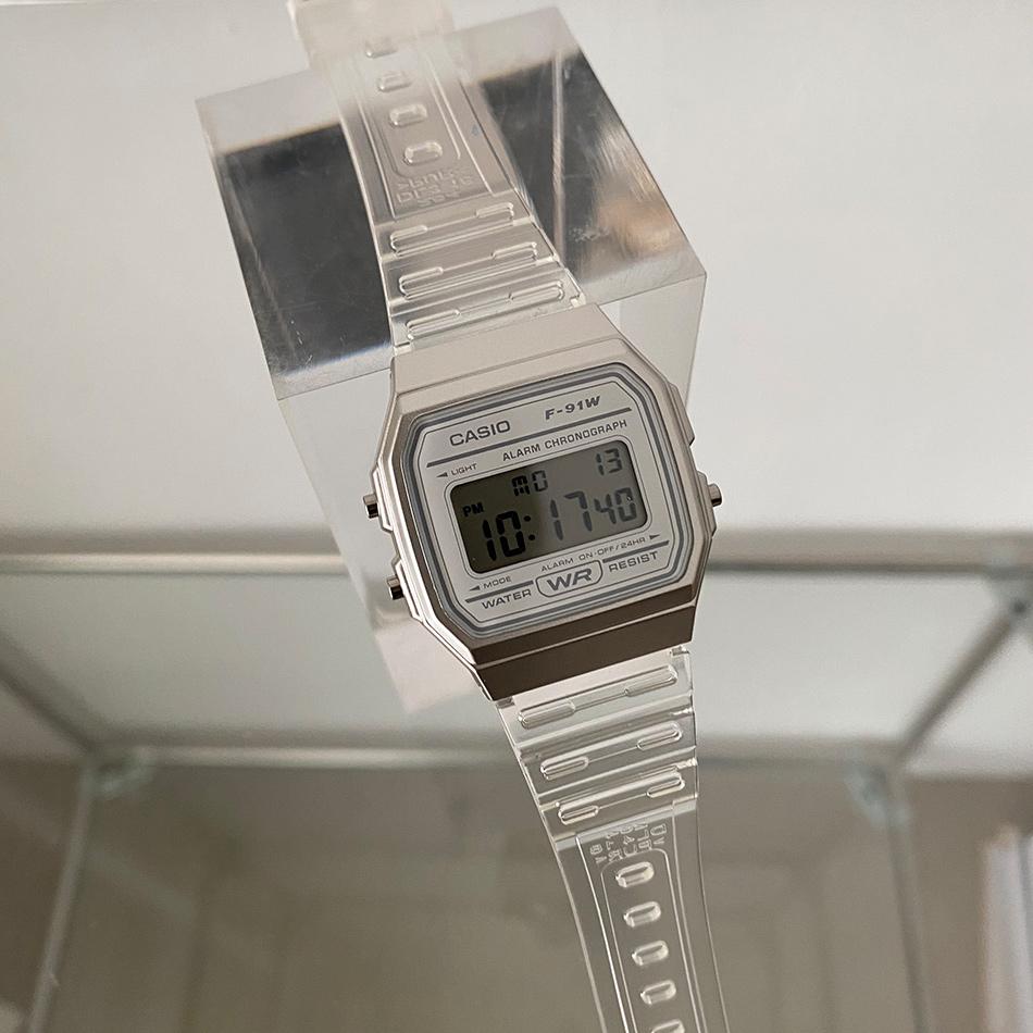 [카시오정품] 투명 우레탄밴드 전자 손목시계_(4color)