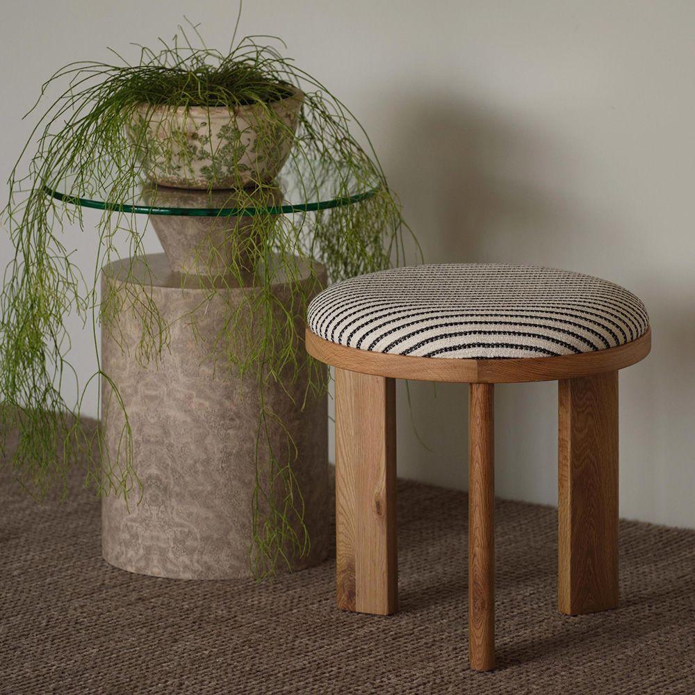 O STOOL_BLACK STRIPE