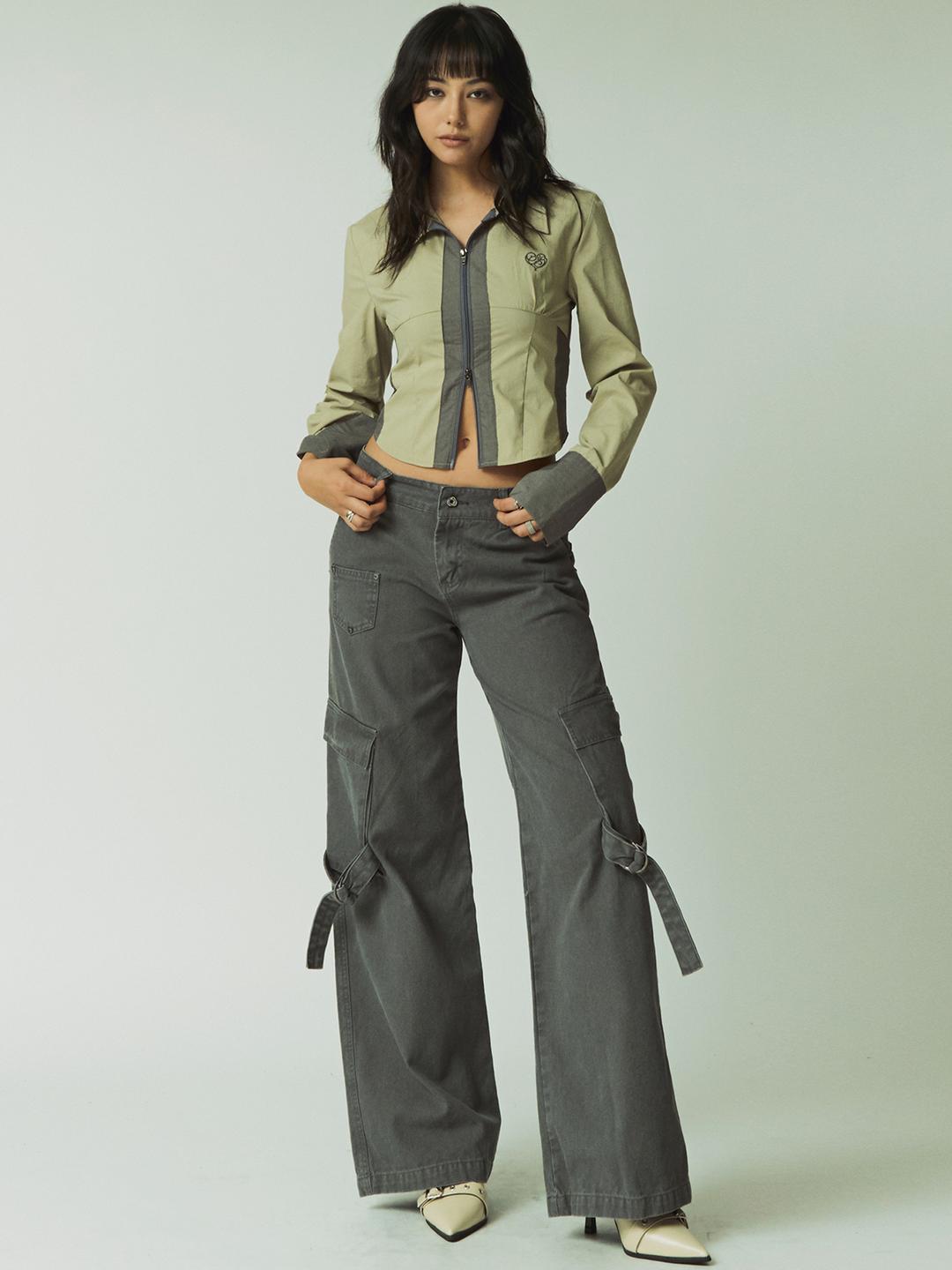 스트랩포인트 와이트 카고 팬츠 - 그레이