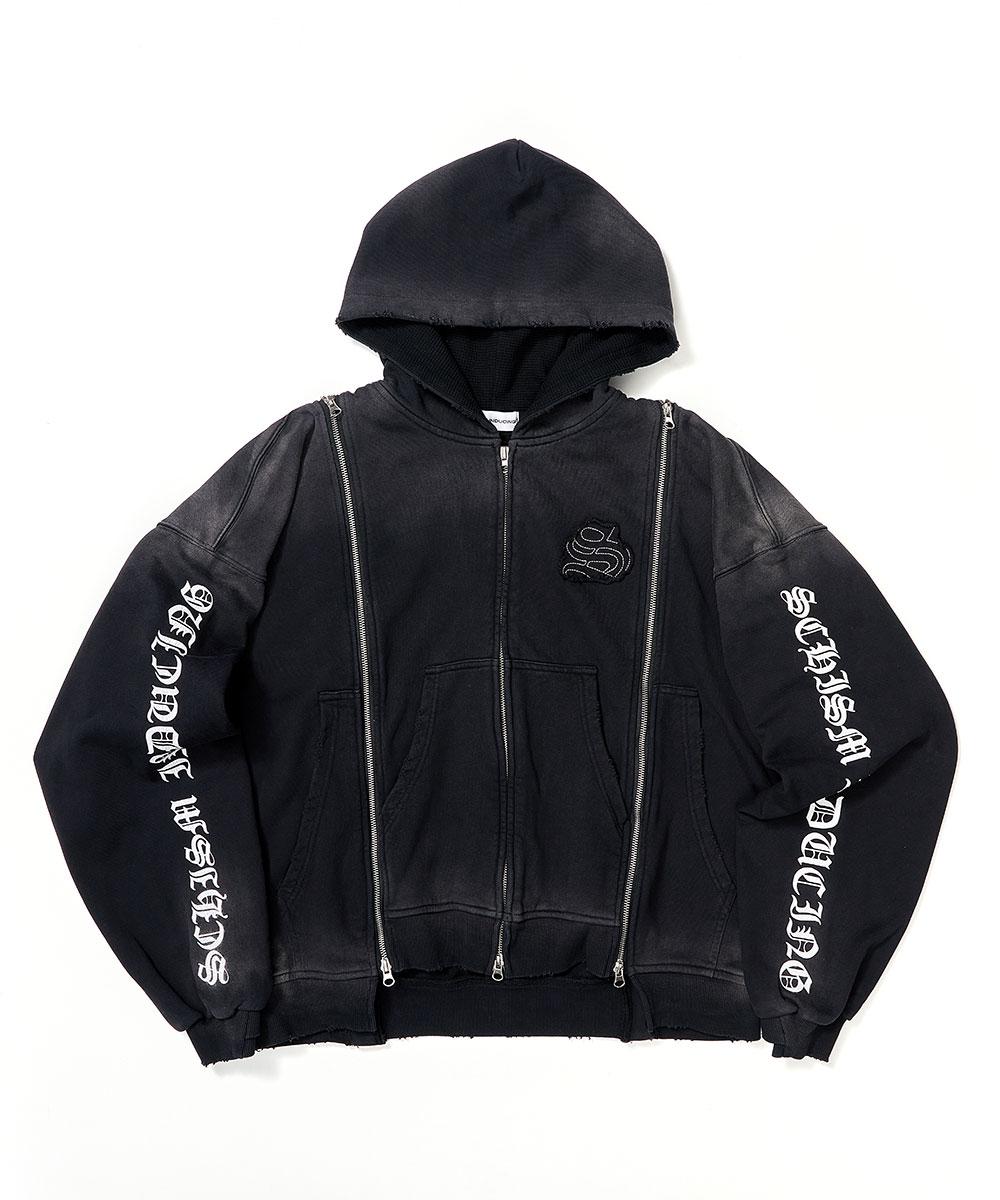 ASSEMBLY ZIP HOODIE BLACK