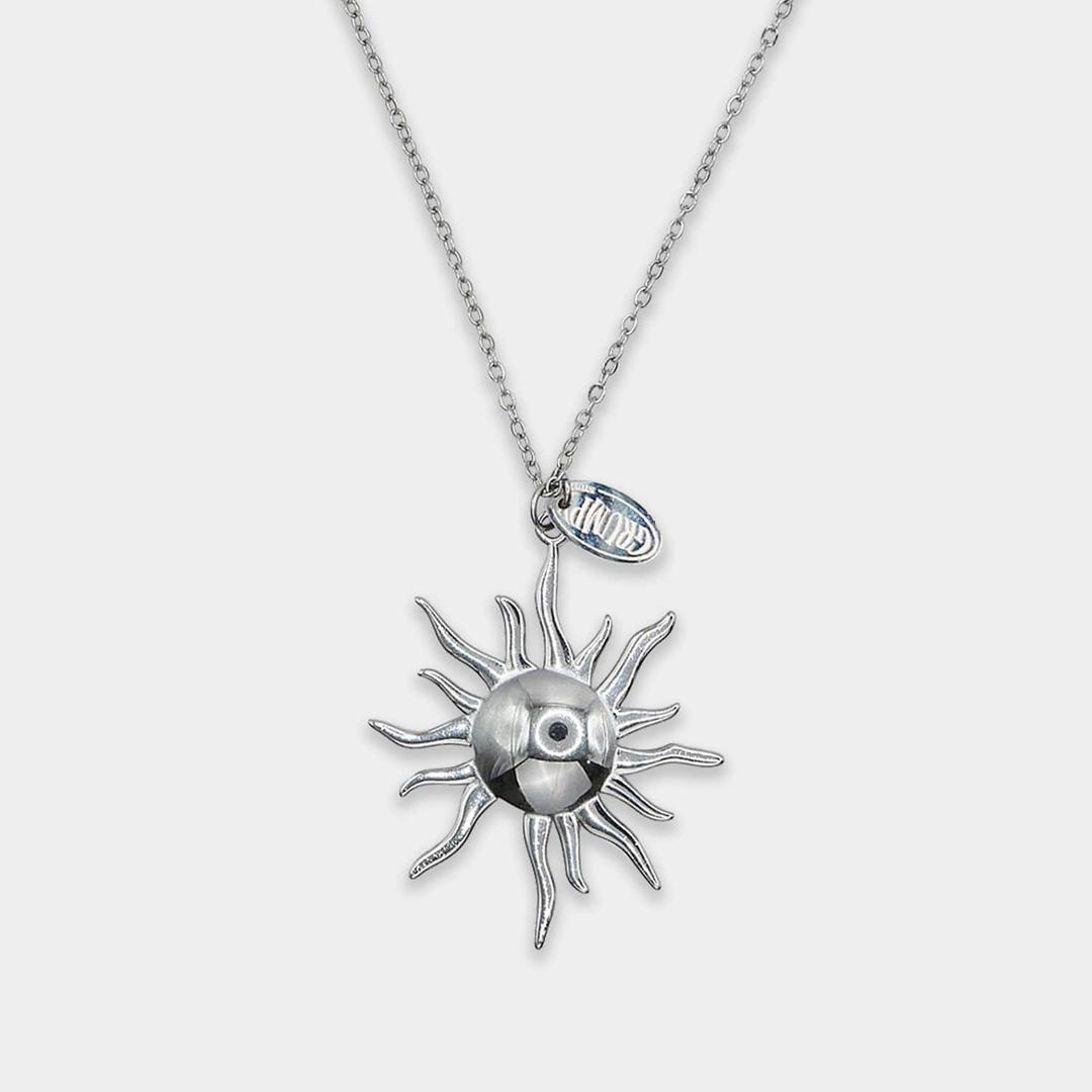 Sun Pendant Long Necklace