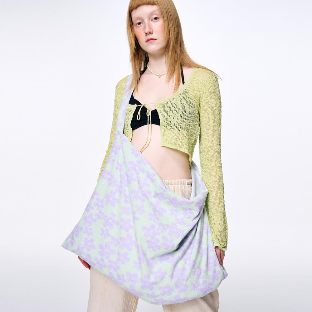 [예약배송 05/12 순차출고] Flower beach towel mint