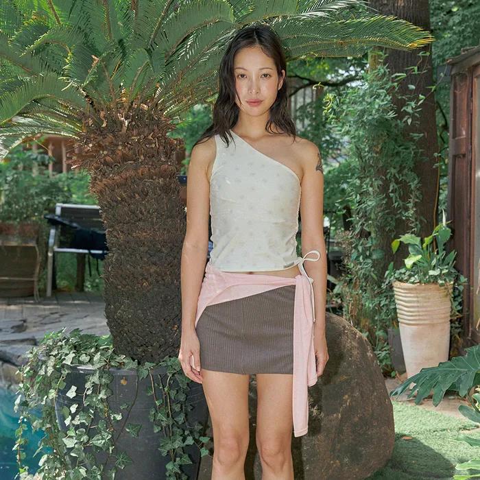 Asym Swim Top- Swirl