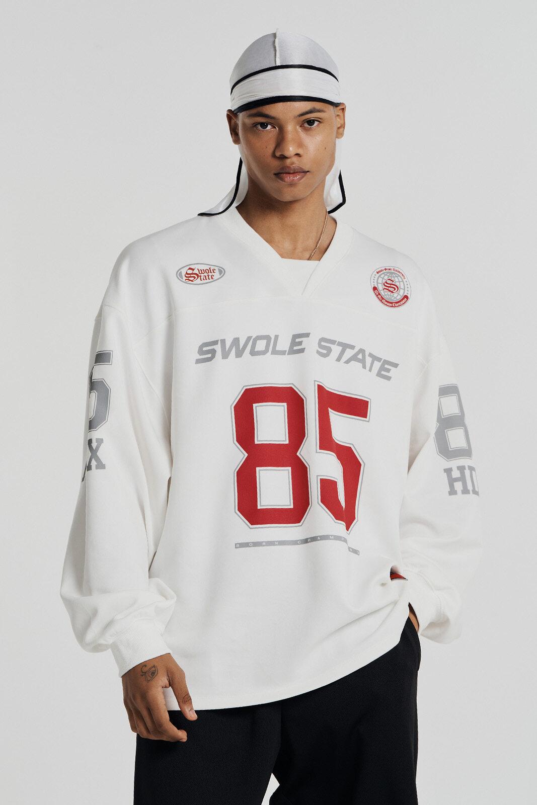 자이언트핏 럭비 저지 롱 슬리브 (White)