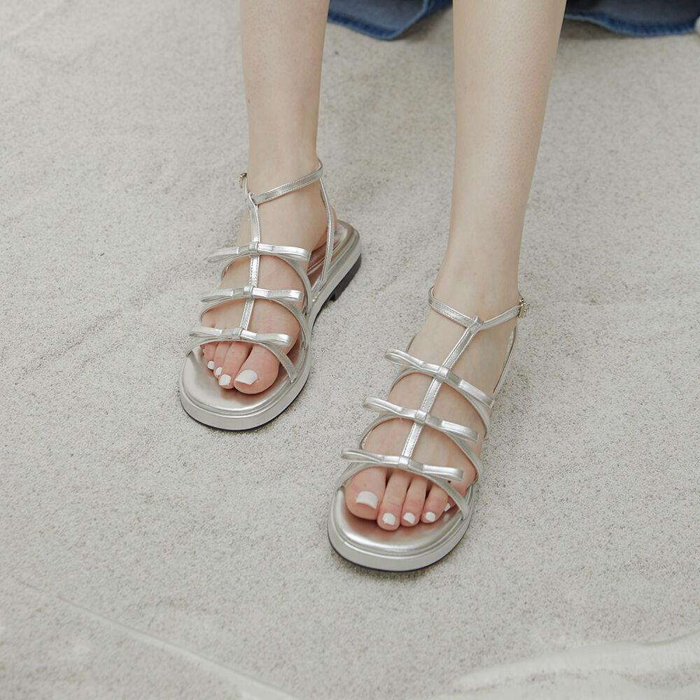 Triple Ribbon Sandals (2colors)