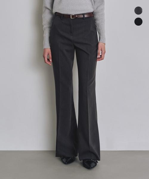 [우먼] 세미 부츠컷 슬랙스 차콜 COWPT001CHARCOAL
