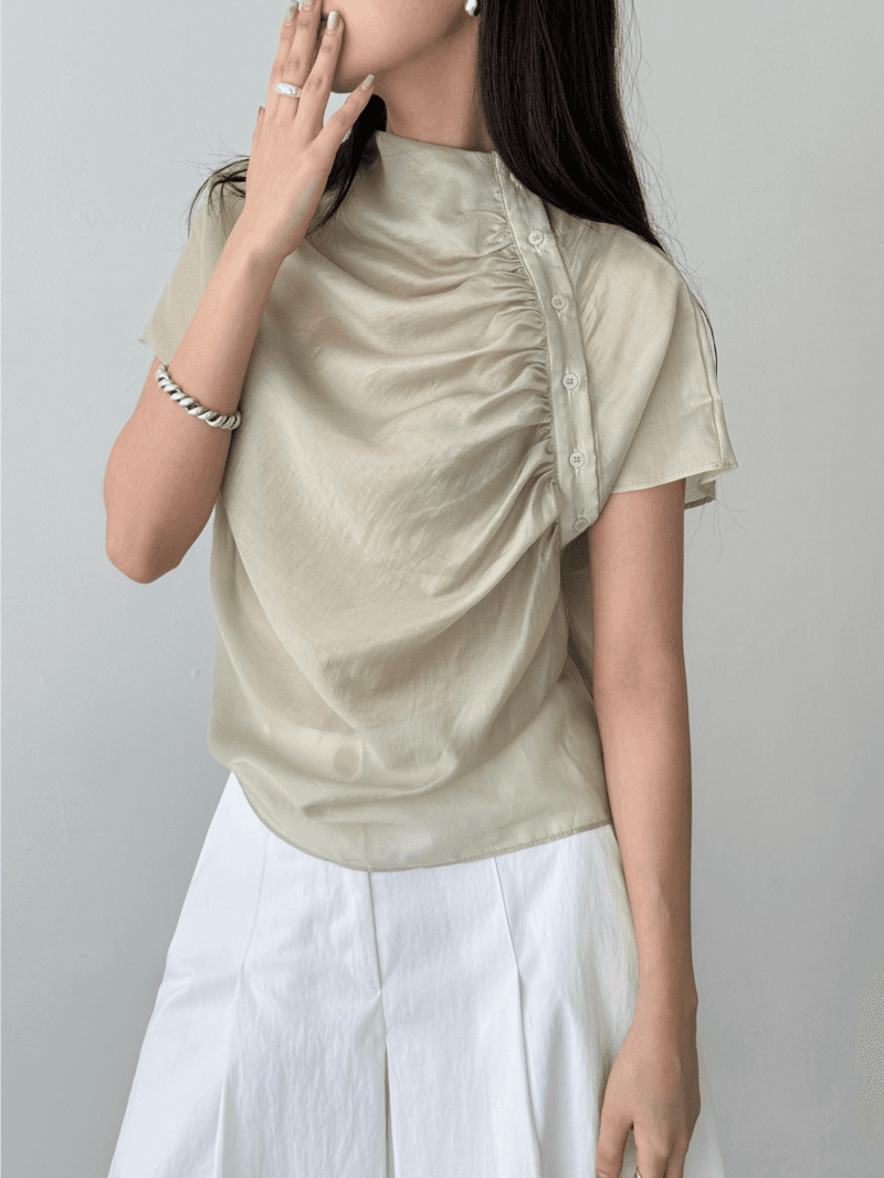 button shirring top (3color)