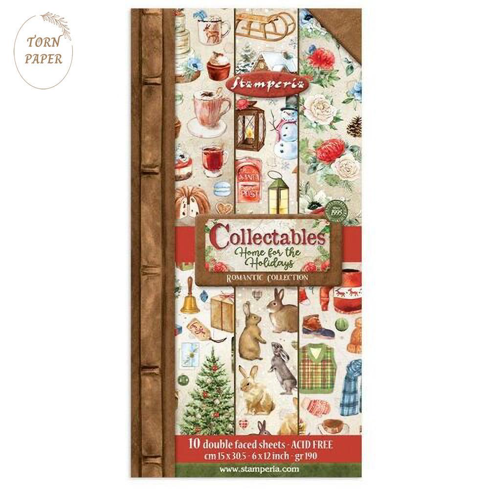 Stamperia 스탬페리아 Romantic Home for the holidays Collectables 10매 STA 215
