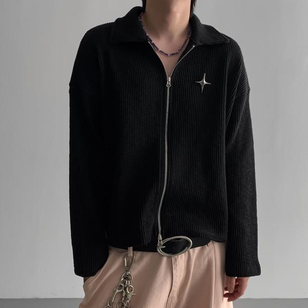 빅카라 집업 가디건 (3colors)