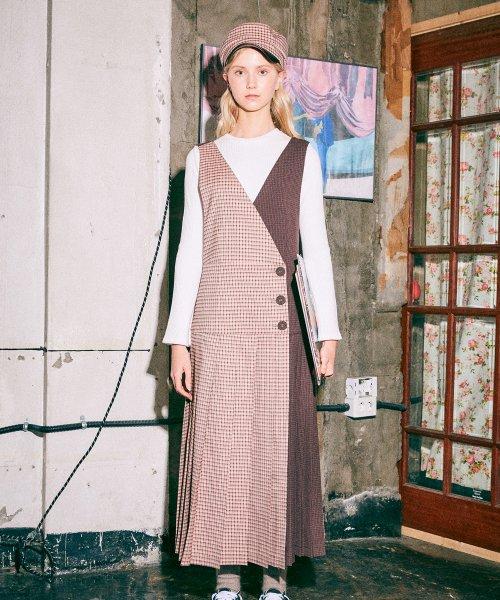 톰보이 서스펜더 랩 원피스