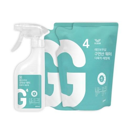 레인보우샵 구연산 워터 다목적세정제 500ml +리필 500ml x 2p, 1세트 - 다목적세제 | 쿠팡