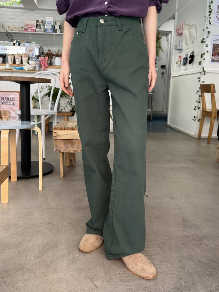 무드컬러 코튼일자팬츠(4colors)