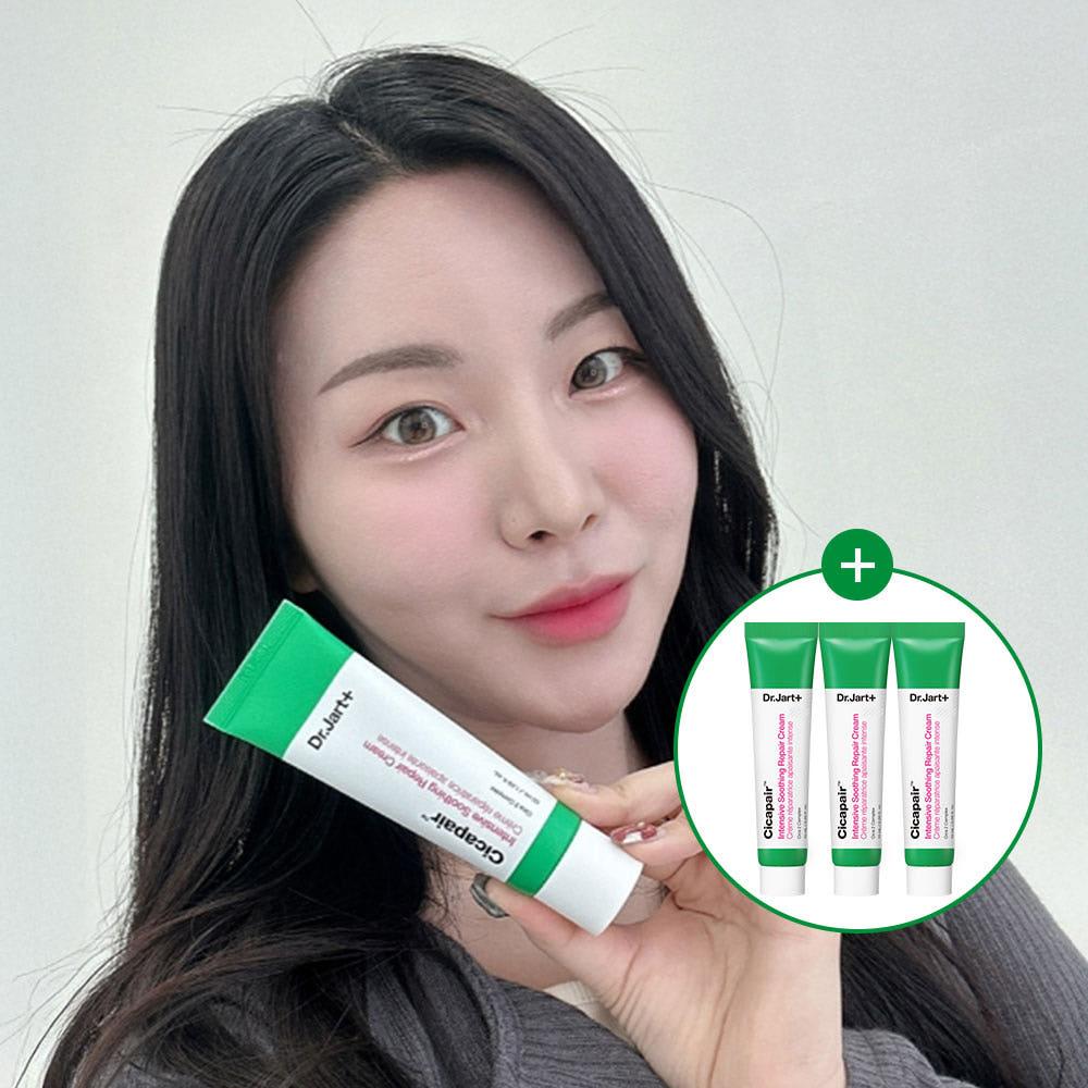 [인씨PICK] 닥터자르트 시카페어 인텐시브 수딩 리페어 크림 50ml  (+크림15mlx3)