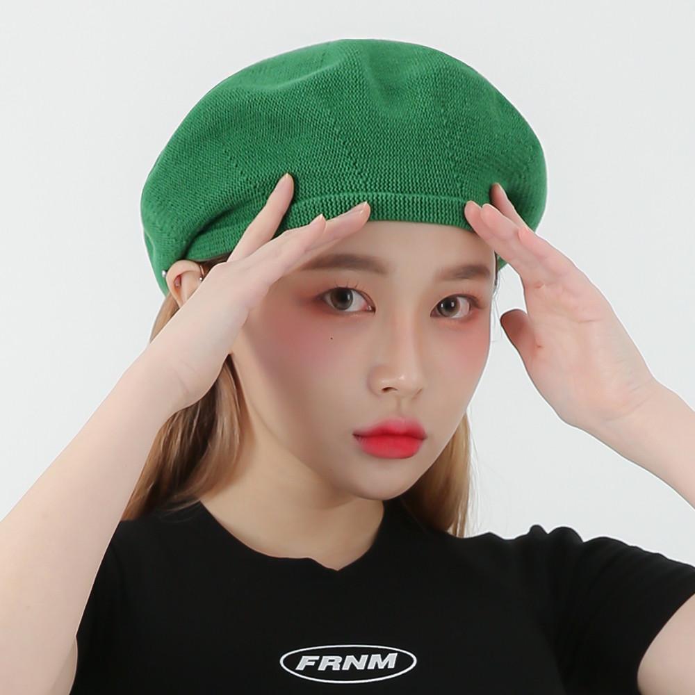 [국내제작] 면 꼭지 여름 베레모 23colors