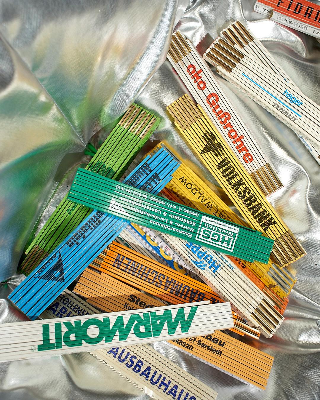 vintage folding ruler(random)