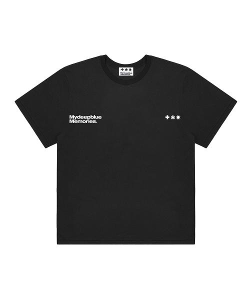 마이딥블루메모리즈(MY DEEP BLUE MEMORIES)  MDBM Symbol Logo T-Shirts in black - 사이즈 & 후기 | 무신사