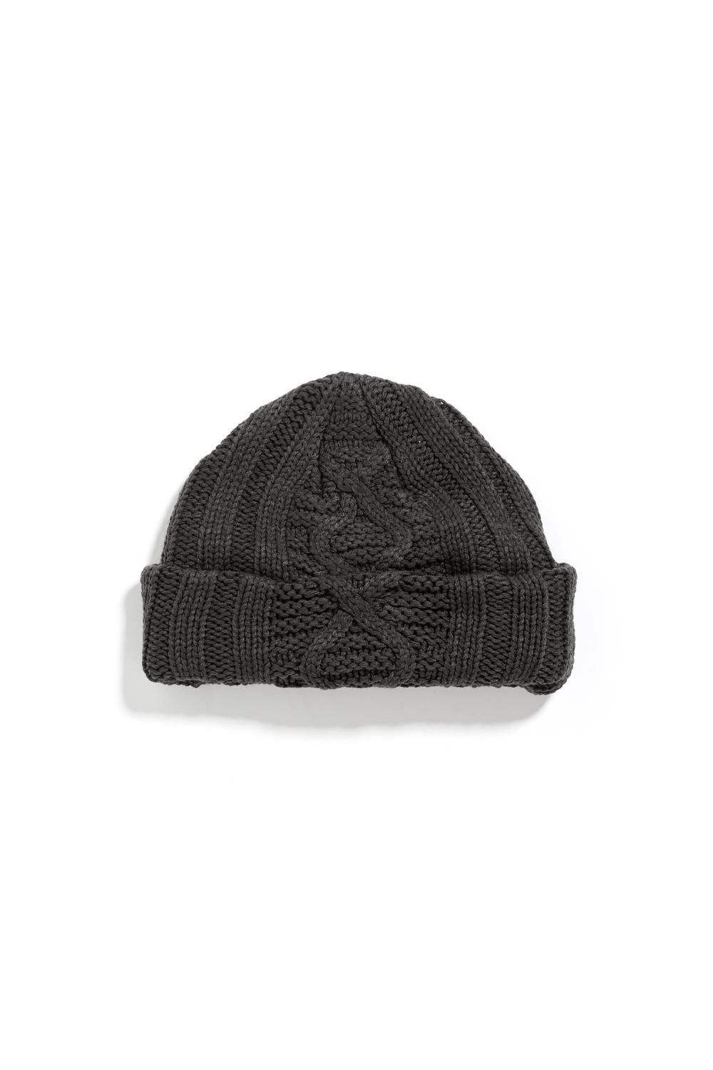 Jacquard Big Beanie Charcoal