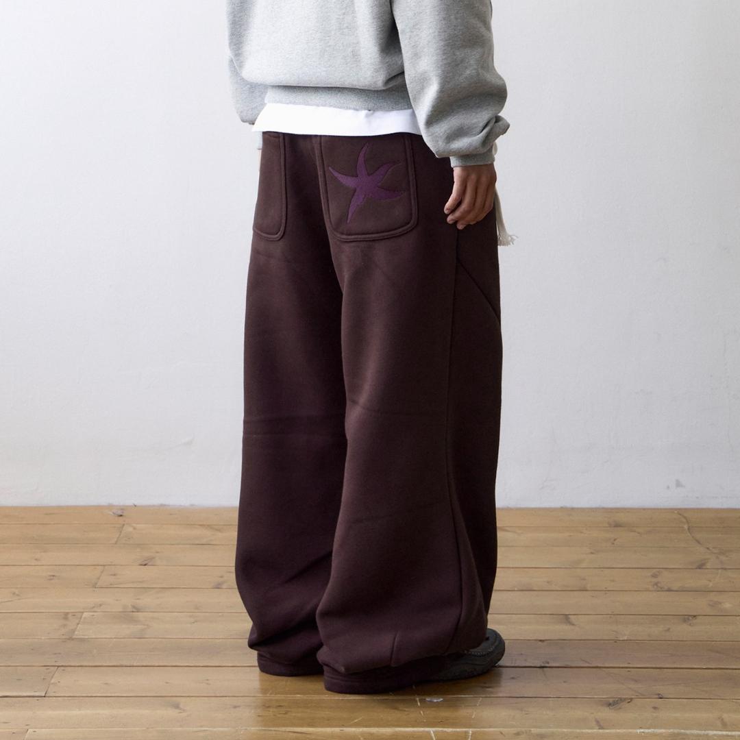 TCM starfish sweat pants (burgundy)