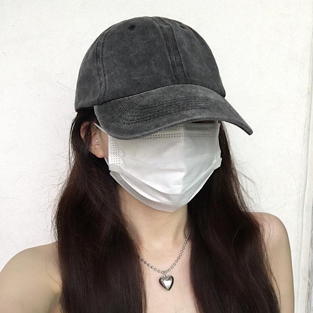 [9컬러] 엘리오 빈티지 워싱 무지 볼캡 - 파스텔 피그먼트 레터링 남녀공용 여자 모자