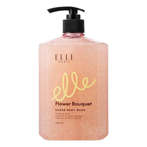 ELLE PARIS 스크럽 바디워시 플라워부케향, 500ml, 1개