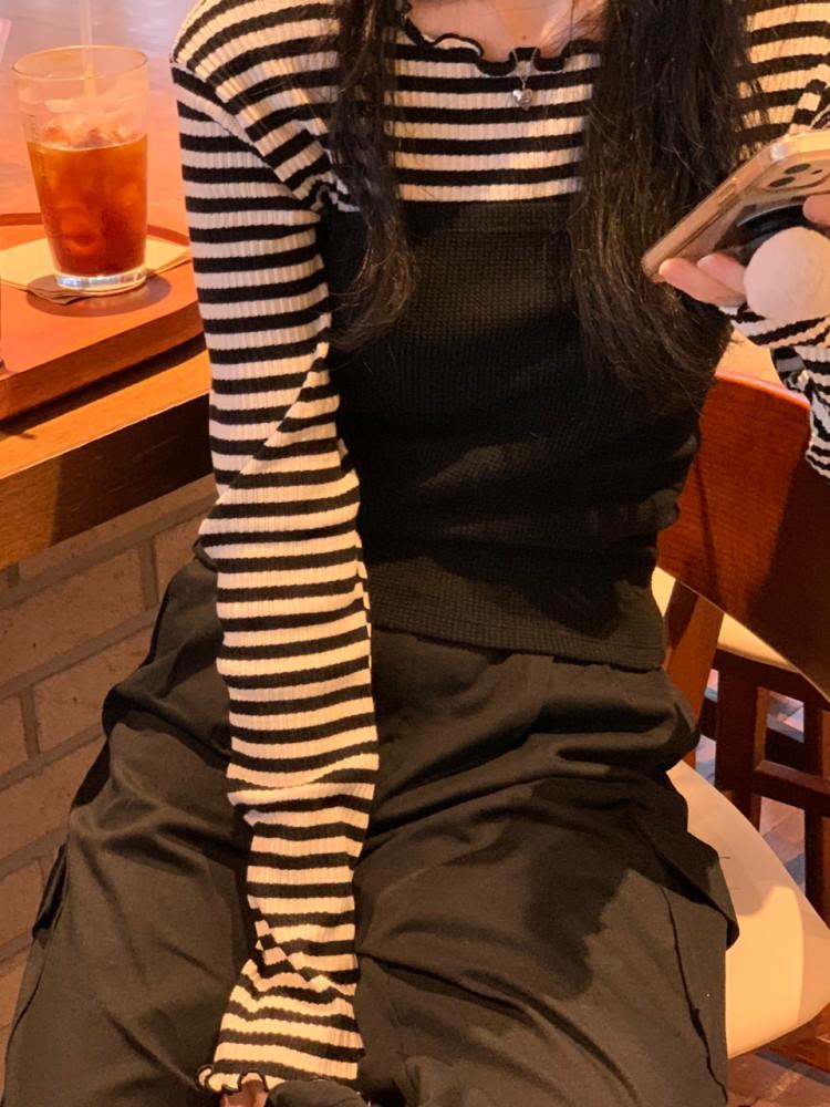 와플 니트 탑(2col)