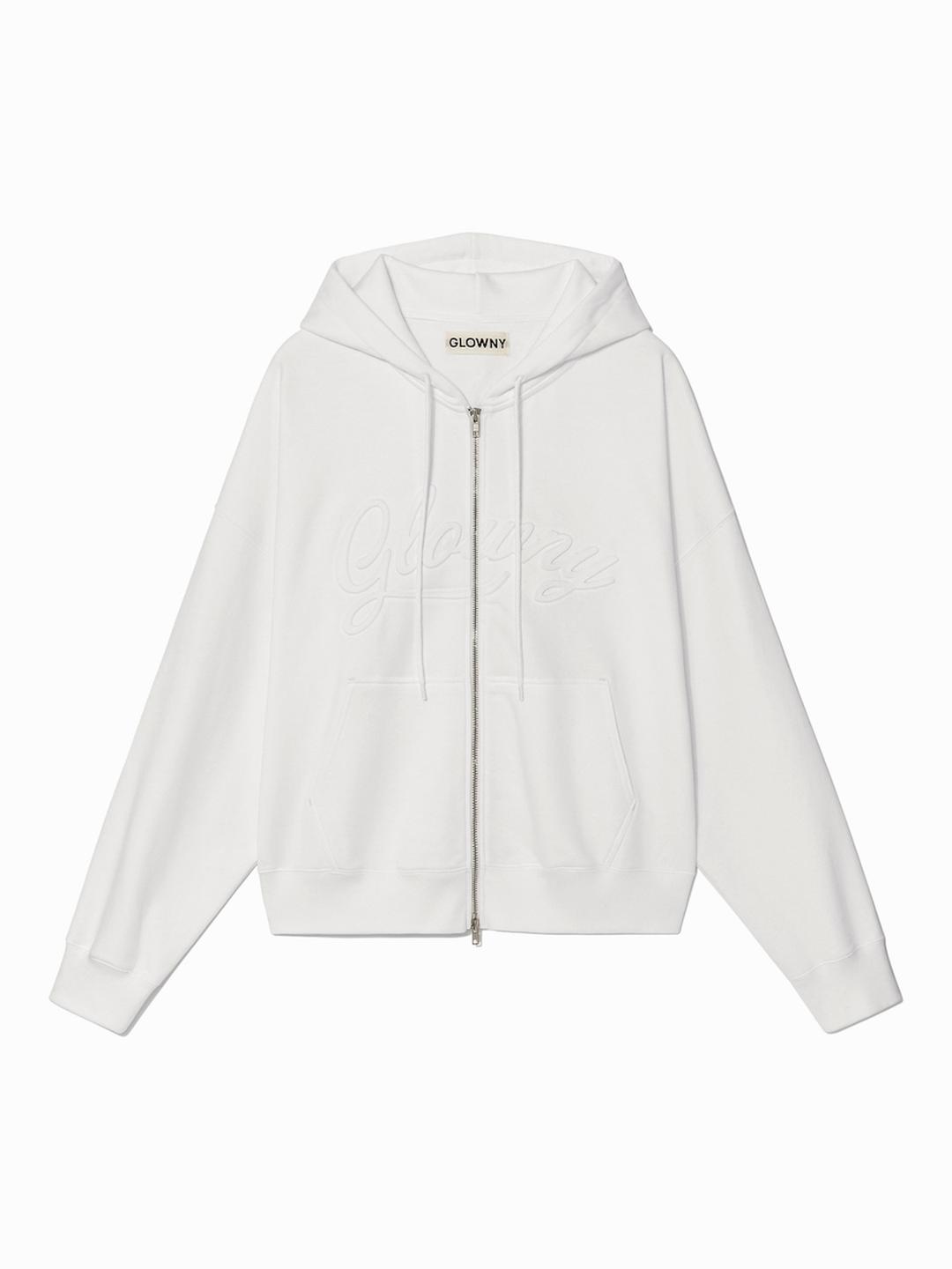 JORDAN ZIP-UP HOODIE (WHITE)