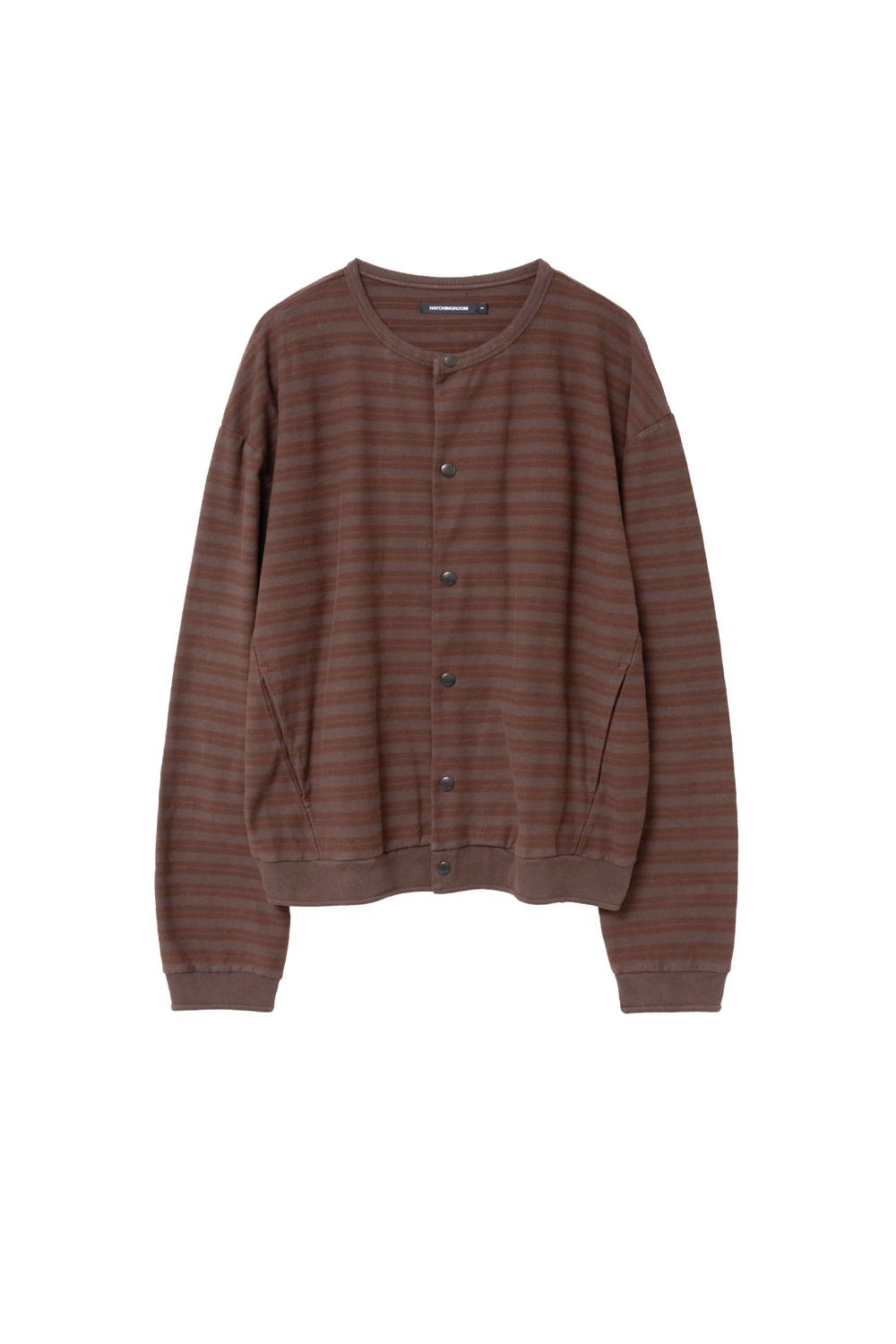 Stripe Cardigan Brown Red
