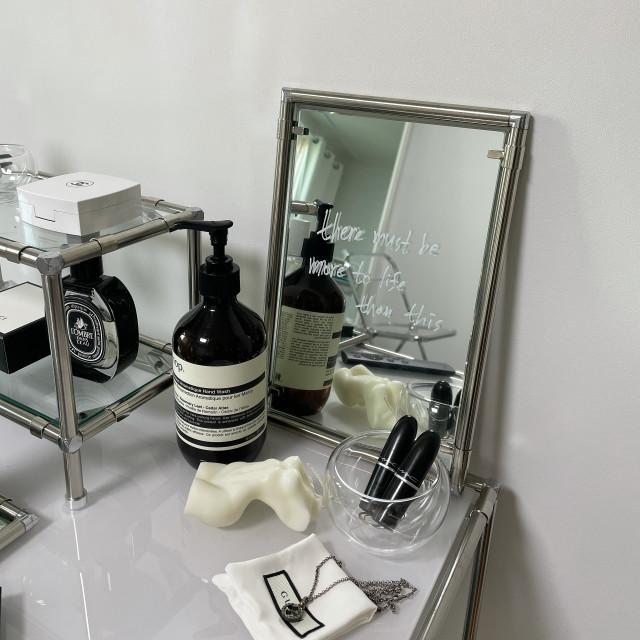 [모듈거울 트레이] 화장대거울 탁상용 책상용 악세사리디피 모노와이드홈 모던 인테리어 소품