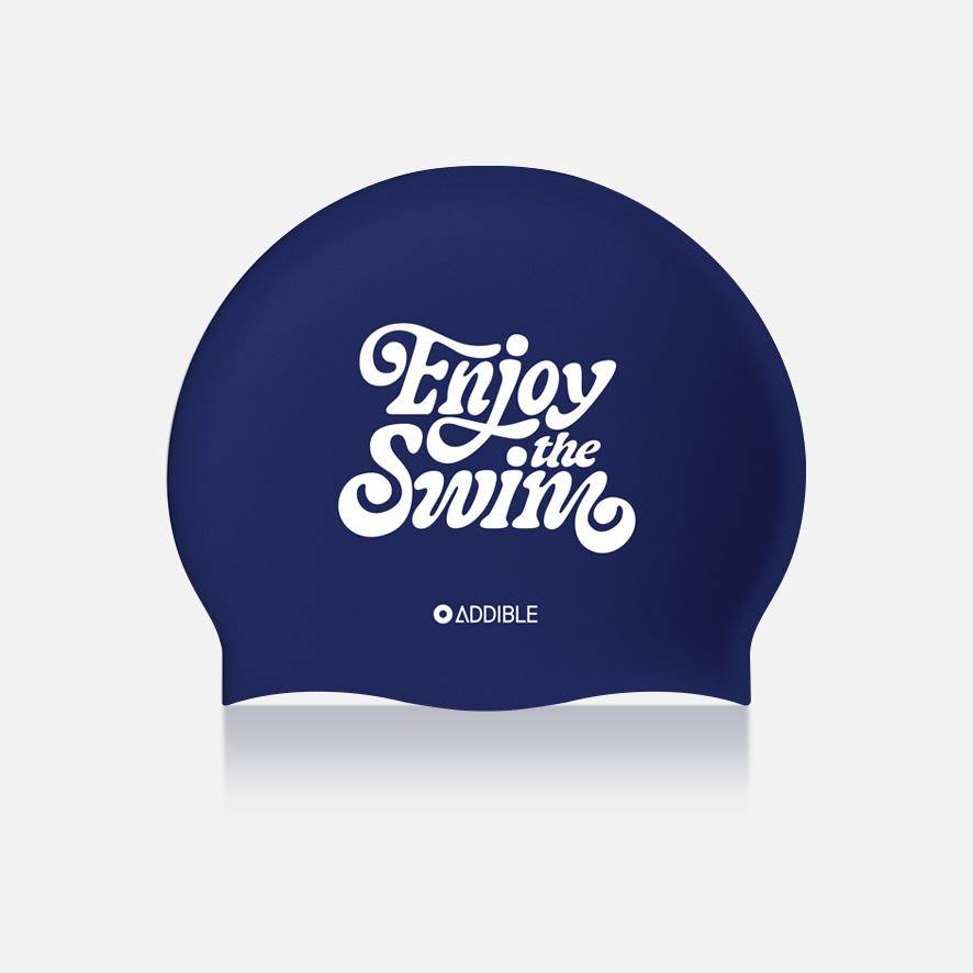 Enjoy swim swimming cap_navy (엔조이 스윔 수영모 네이비)