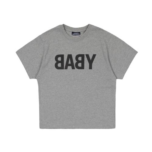 베이비 하프 티셔츠 그레이