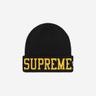 Supreme New Era Varsity Beanie Black - 23FW