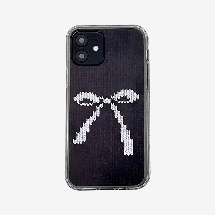 RIBBON KNIT HARD JELL CASE