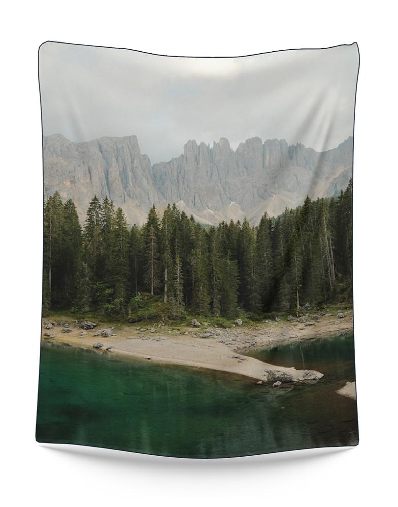 우드 포레스트 자연 그대로 미드센추리 쉬폰 패브릭 포스터 커튼 3size