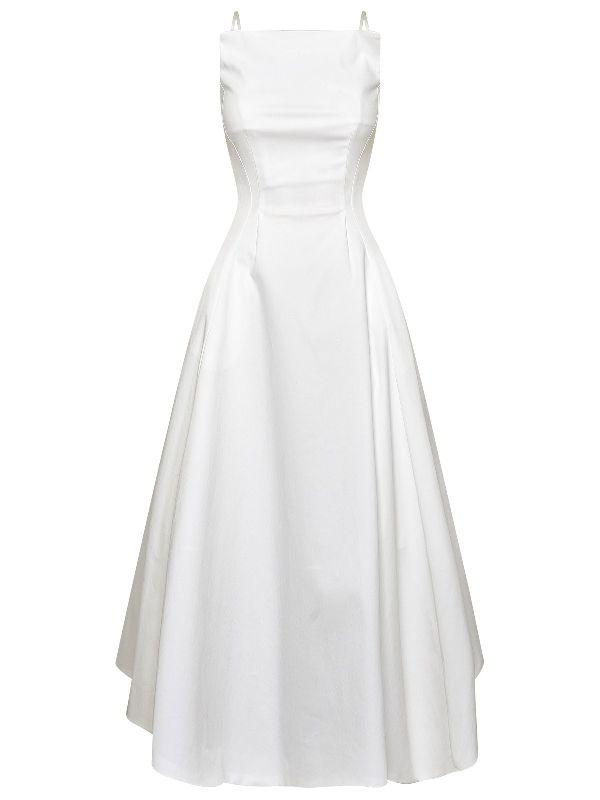 플레어 슬리브리스 원피스