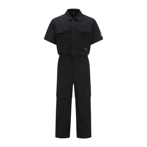 MEN BOTTOMEN DETAILABLE JUMPSUIT_BK