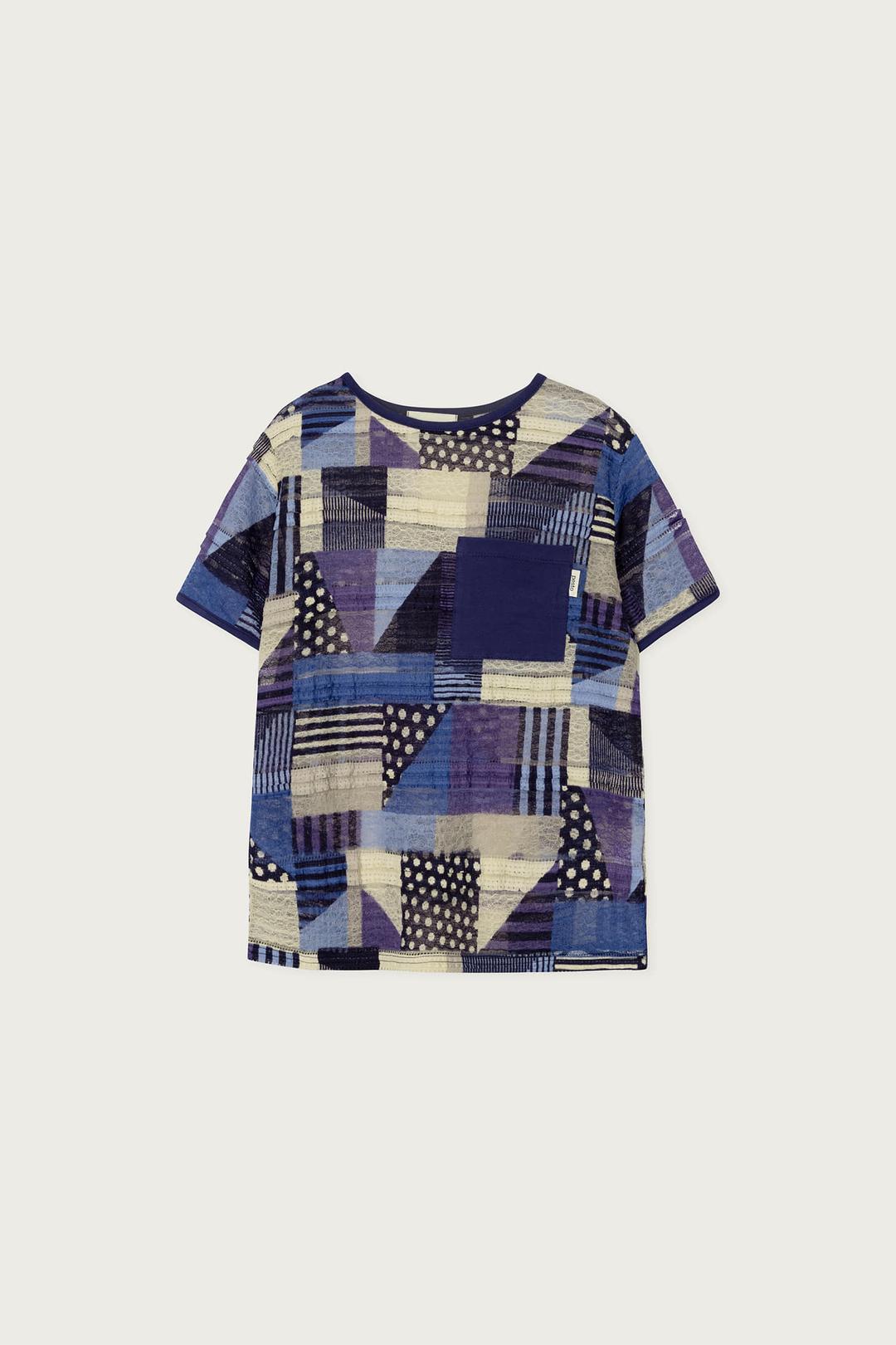 GEOMETRY TEE DARK LAKE