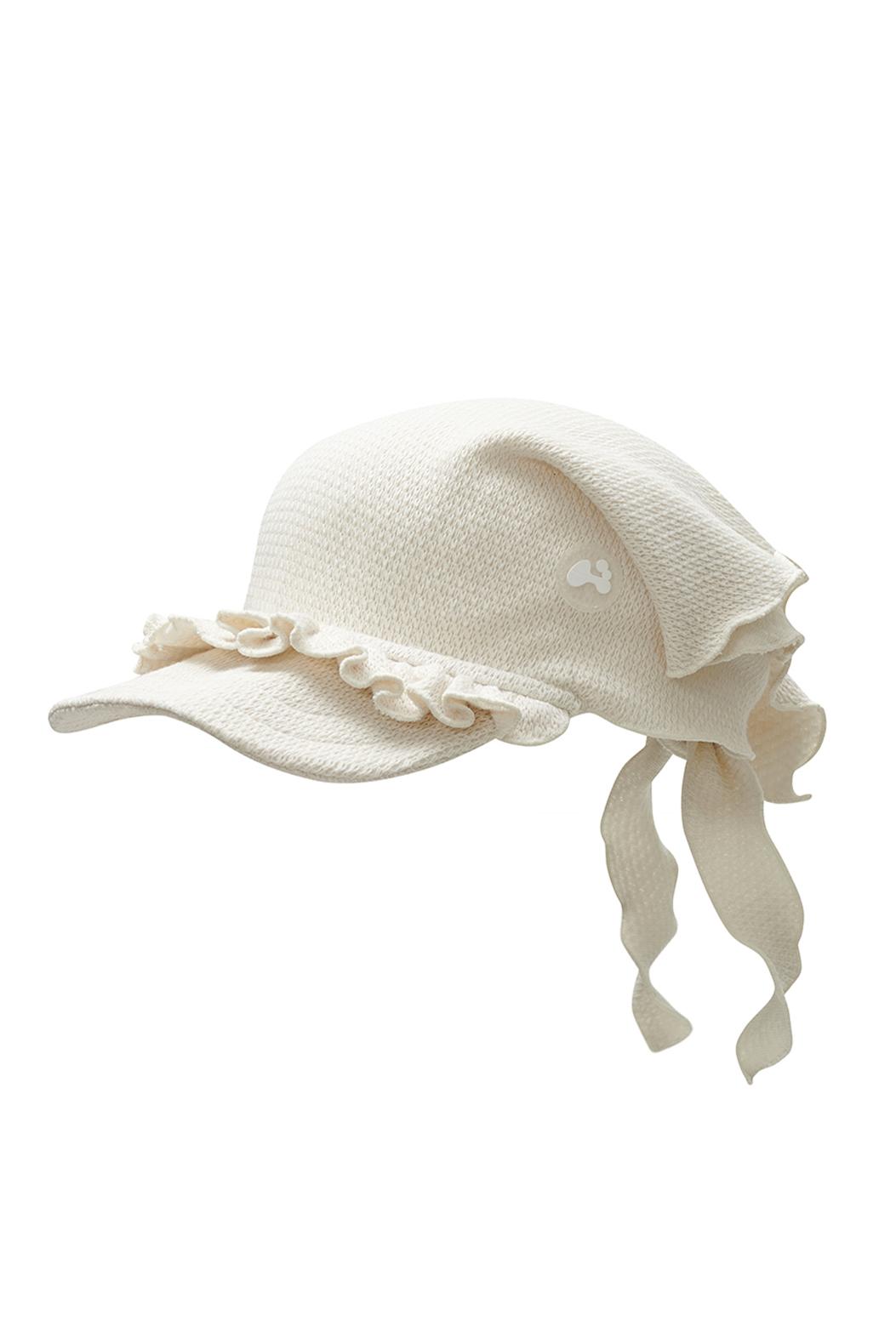 Frill winter visor cap (Ivory)