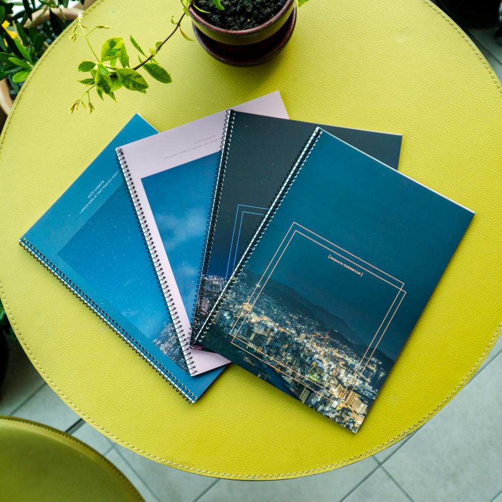 시티라이츠트 좌철 스프링 줄 노트 공책 4종