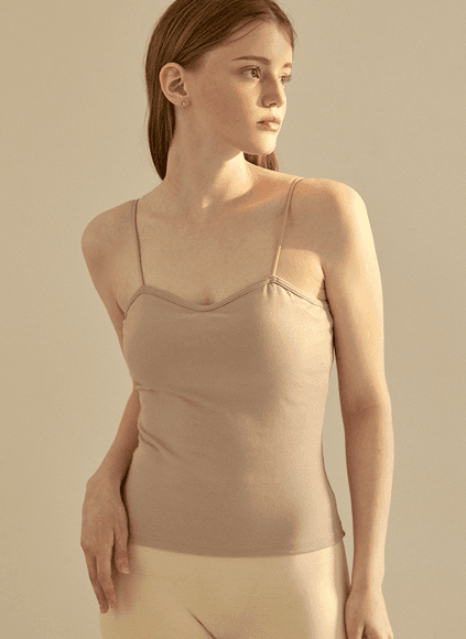 코튼 브라캡 끈 나시탑