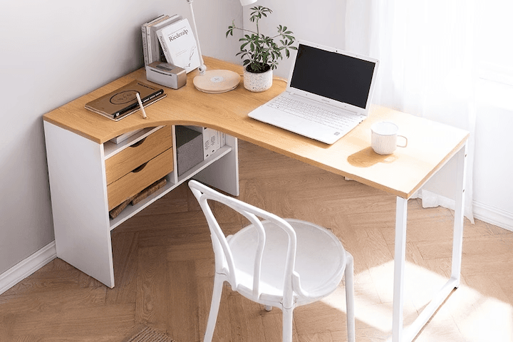 올리버 코너형 책상 ㄱ자 L형 학생 컴퓨터 공부 테이블